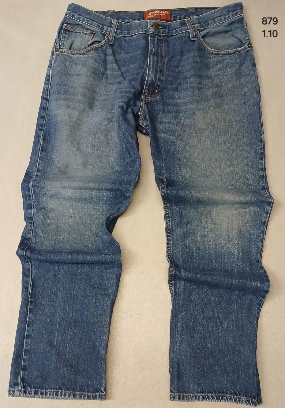 Arizona (38x32) Men's Straight Relaxed Blue Denim Jeans